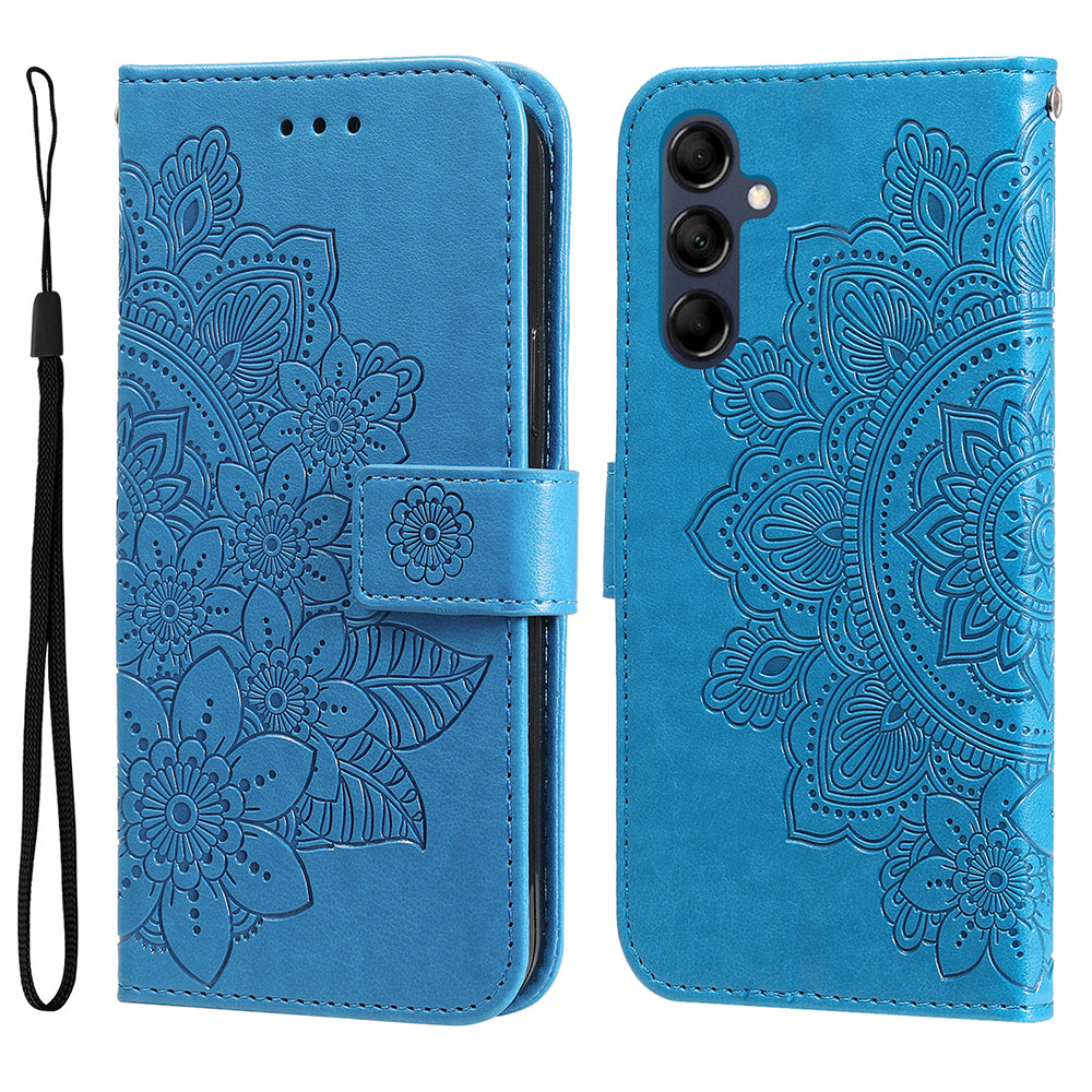 Phone Leather Case for Samsung Galaxy M14 5G Flower Imprinting Stand Wallet Shockproof Phone Cover Phone Leather Case for Samsung Galaxy M14 5G Flower Imprinting Stand Wallet Shockproof Phone Cover